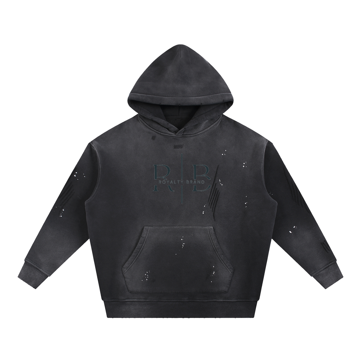 Innocent RB-Vintage Washed Frayed Fleece Hoodie