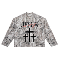 Jesus Saves- Unisex Tree Camo Waffle T-Shirt