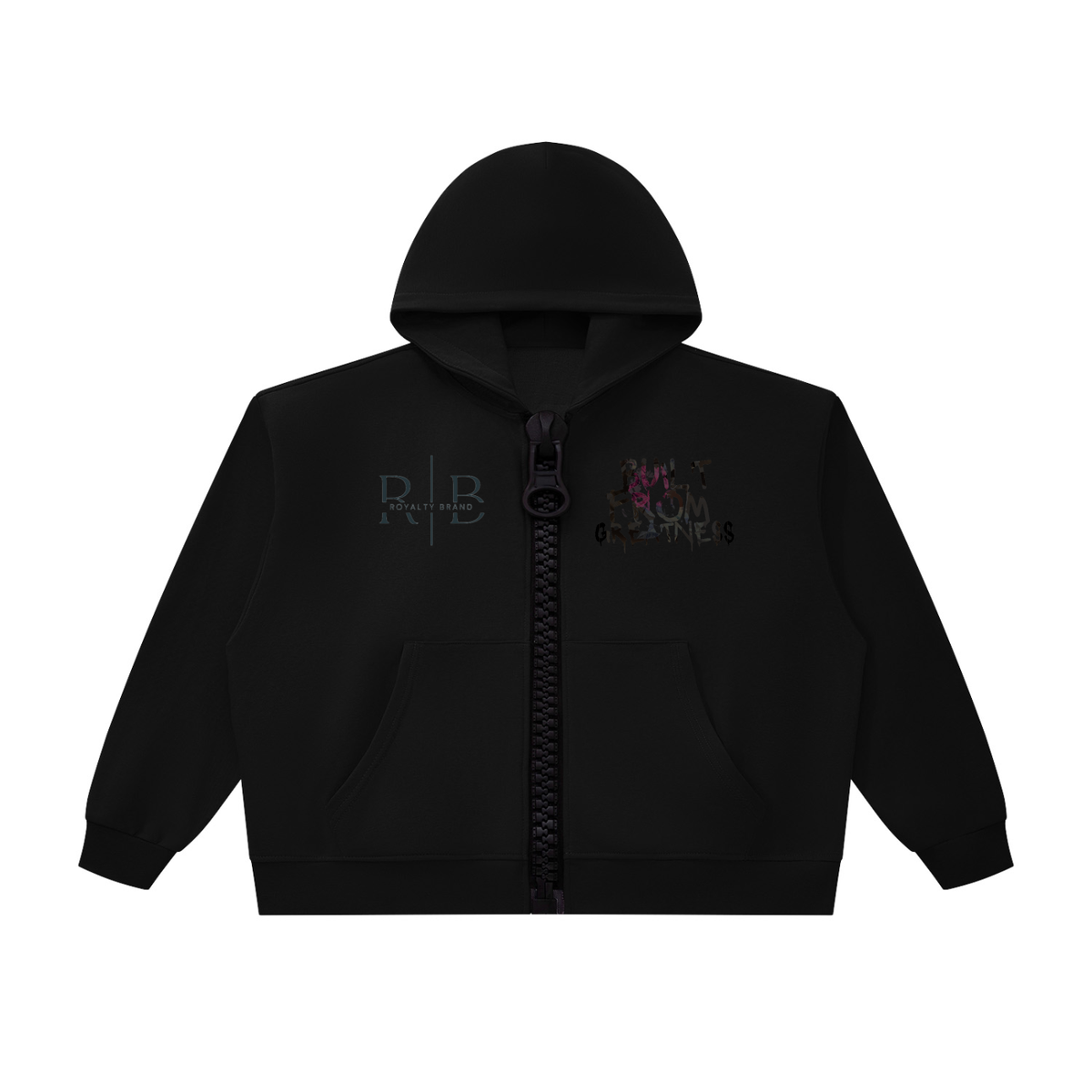 Built from Greatness- Unisex Oversized Chunky-Zip Boxy Hoodie