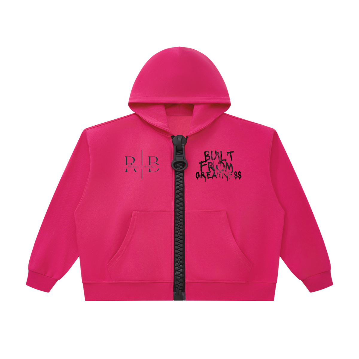 Built from Greatness- Unisex Oversized Chunky-Zip Boxy Hoodie