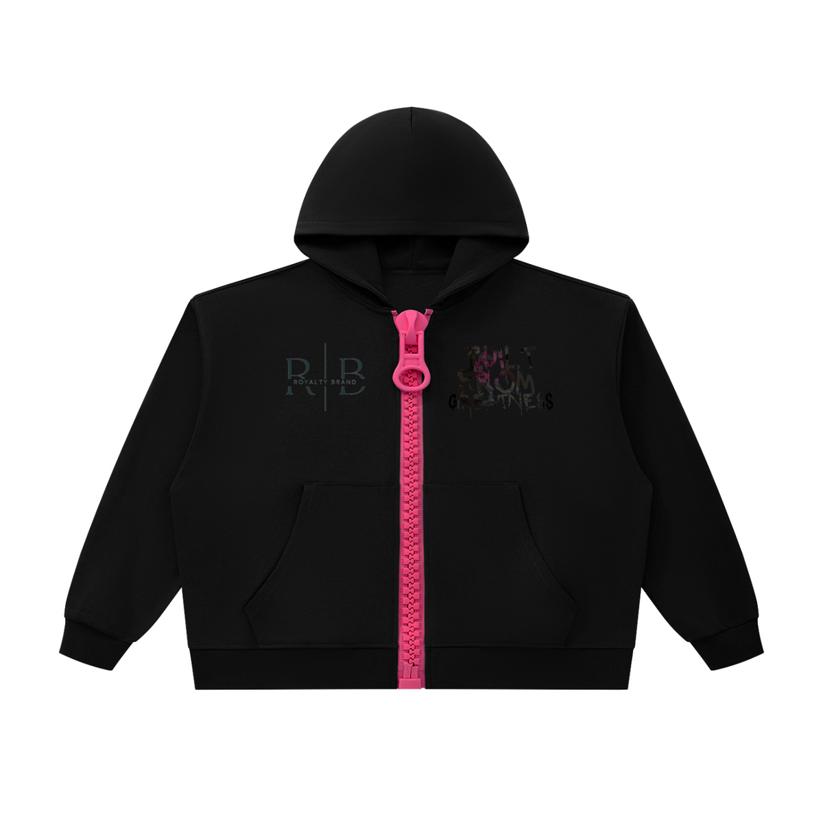 Built from Greatness- Unisex Oversized Chunky-Zip Boxy Hoodie